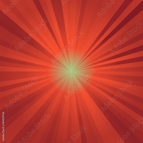 Abstract background of color star burst rays