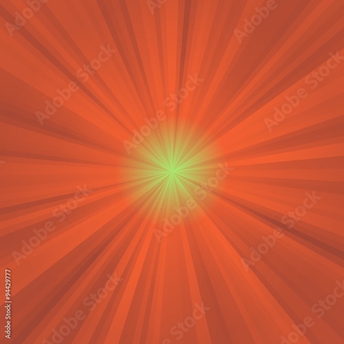 Abstract background of color star burst rays