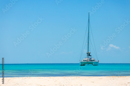 Catamaran at the beach