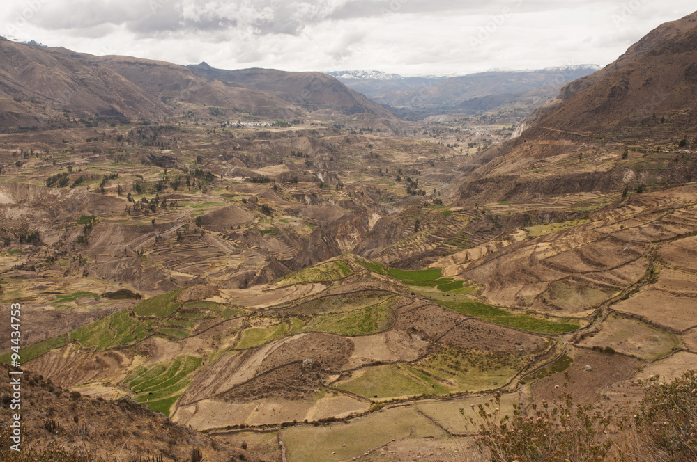 Vista panorámica del cañón del Colca