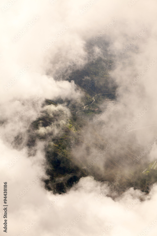 Plakat Experience breathtaking views from the summit of Tungurahua volcano in Ecuador,capturing the awe inspiring beauty at an altitude of 4200m.