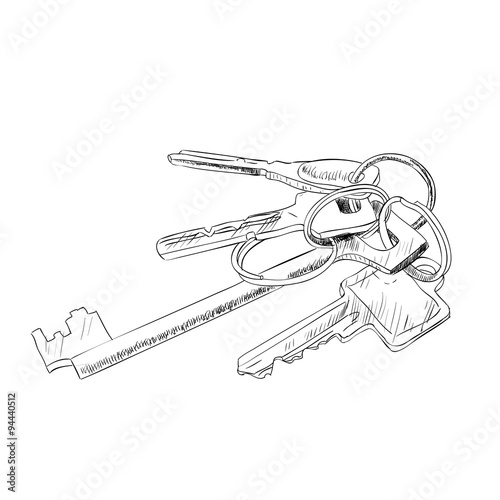 Vector sketch of keys