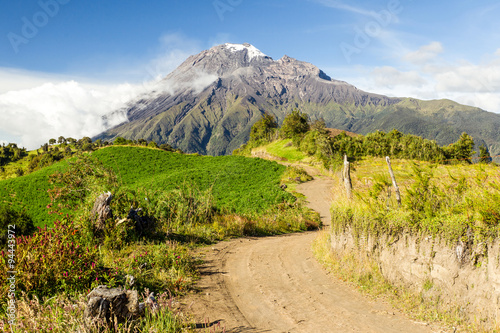 Experience the breathtaking beauty of the Andes highlands as you follow the captivating road that leads you to the majestic Tungurahua volcano.