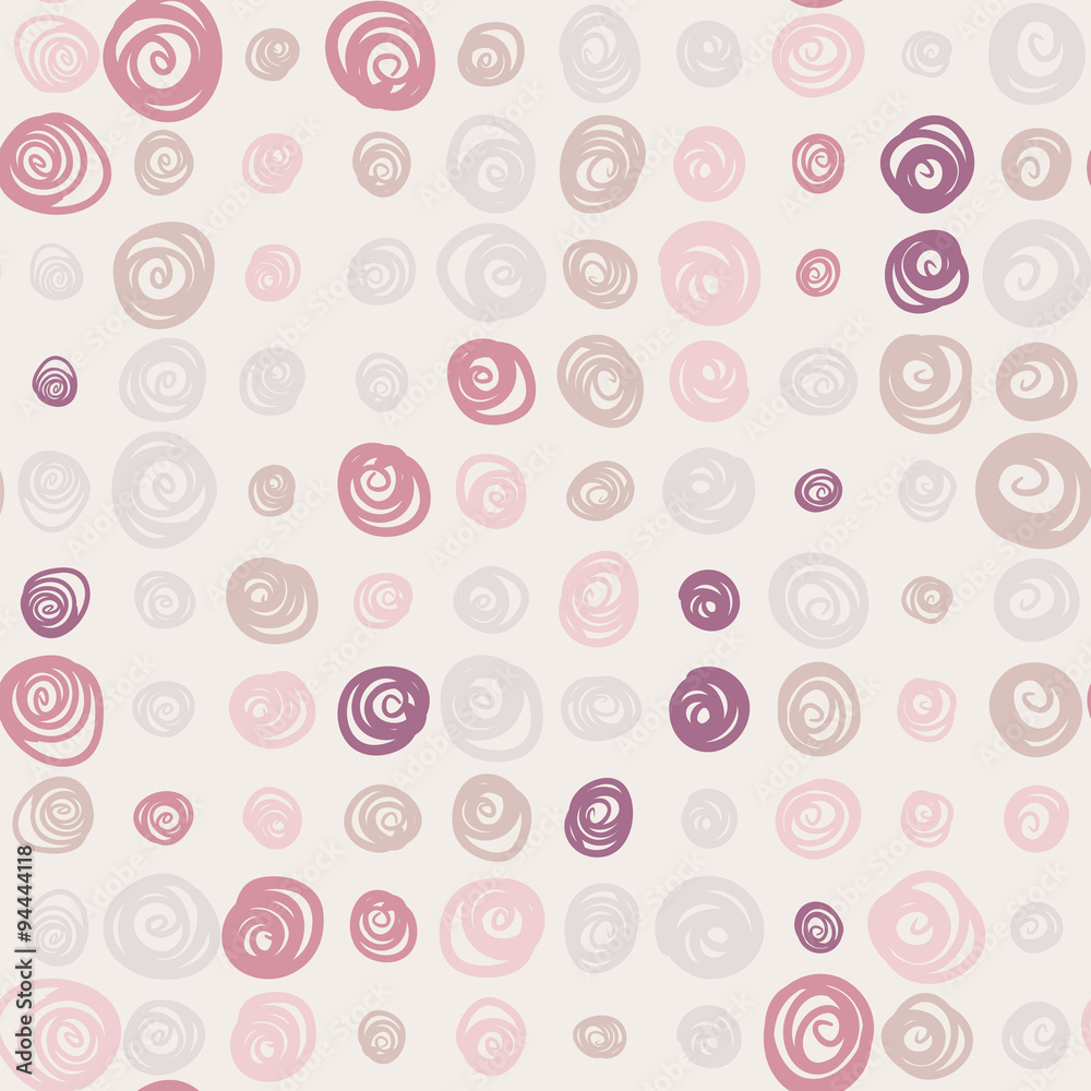 Seamless pattern with swirls on bright background Seamless pattern with swirls on bright background