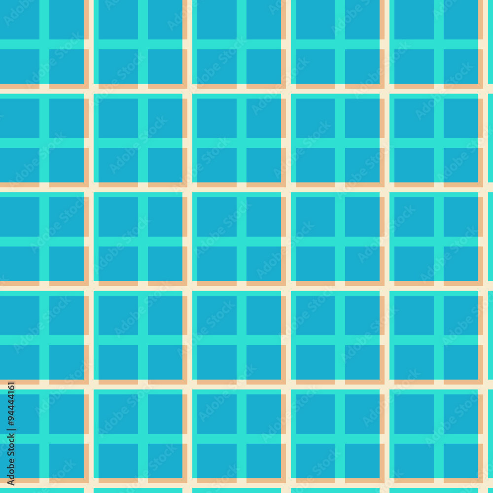 Seamless pattern of tiles with blue squares Seamless pattern of tiles with blue squares