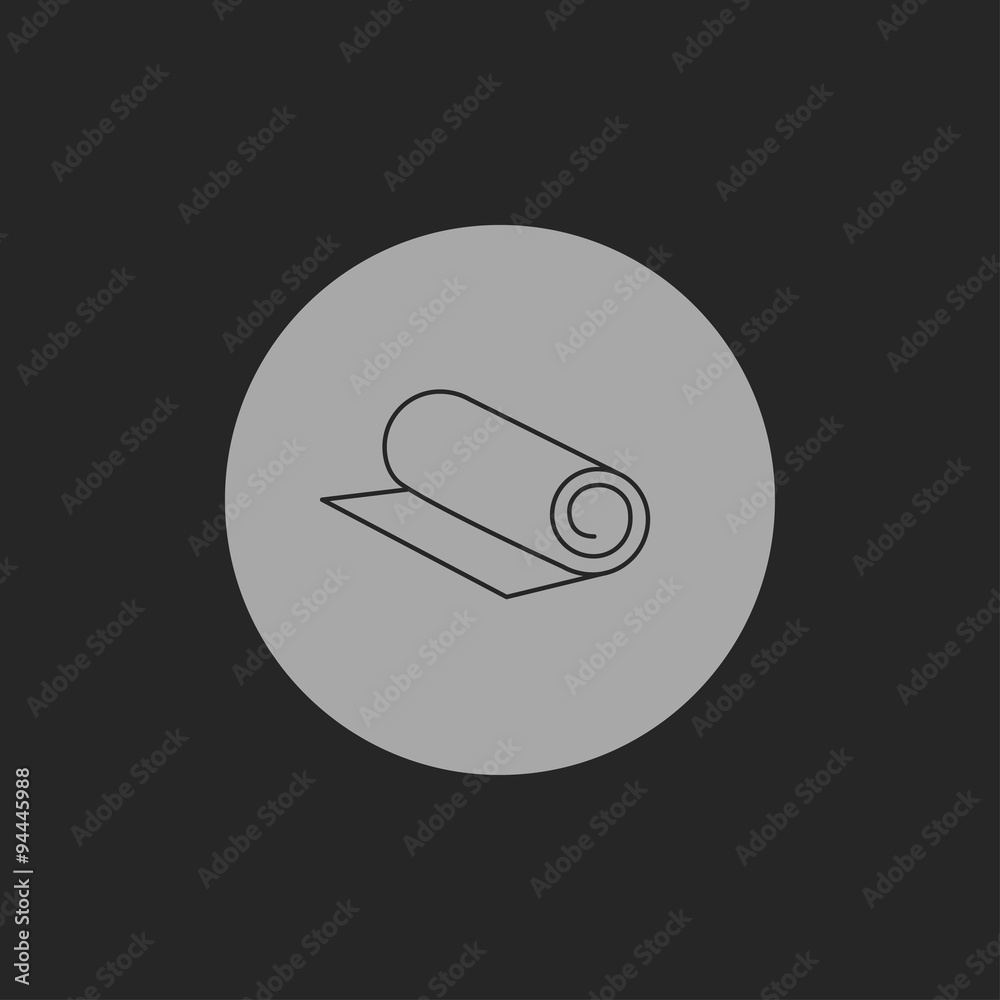 Yoga Mat icon, vector illustration Yoga Mat icon, vector illustration