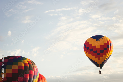 Colorful hot air balloons