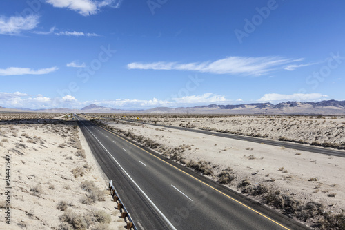 Interstate 15 Freeway in the Mojave Desert