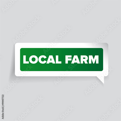 Local farm badge or label