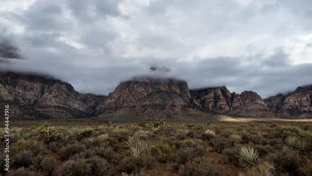 Red Rock Desert Rain Storm with Zoom near Las Vegas Nevada Red Rock Desert Rain Storm with Zoom near Las Vegas Nevada