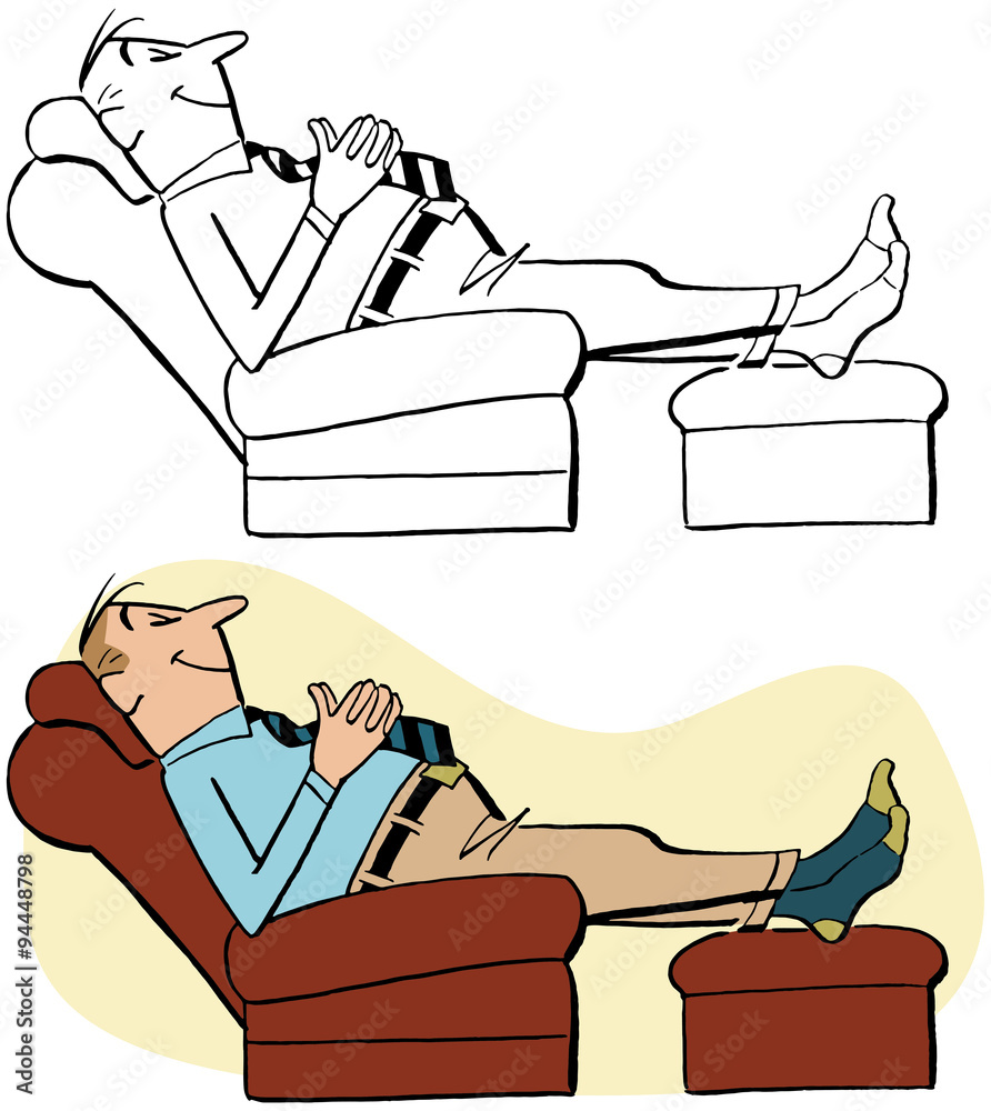 man-in-recliner-clipart-house