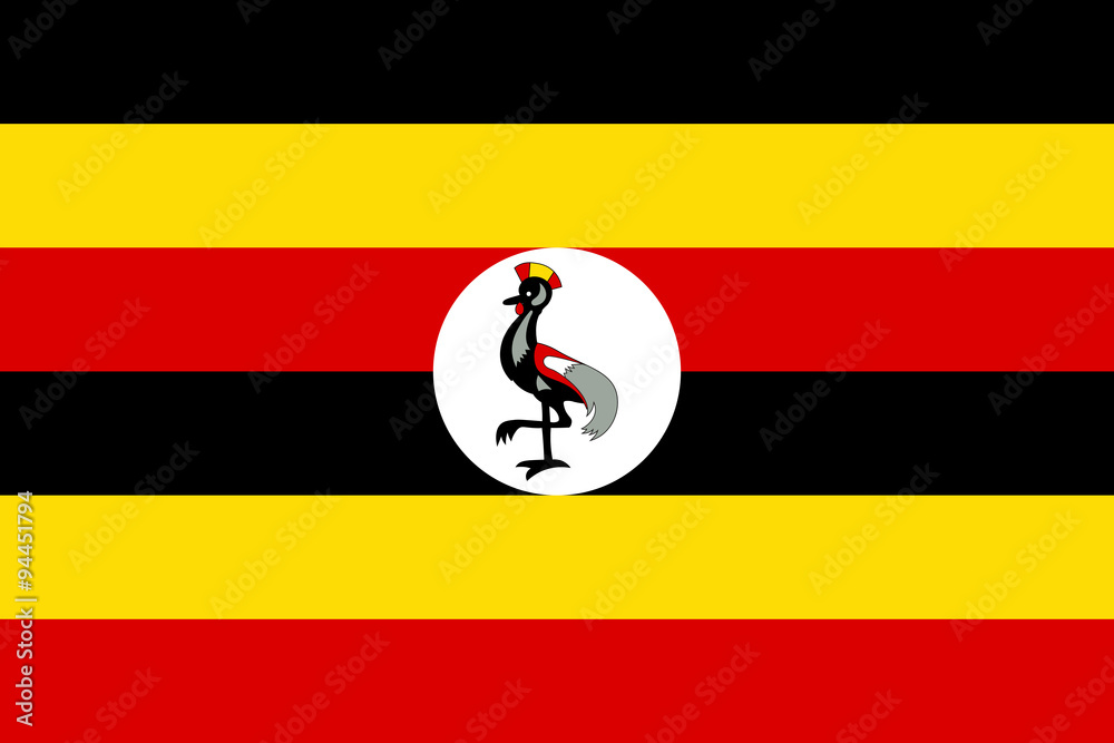 Obraz premium Flag of Uganda
