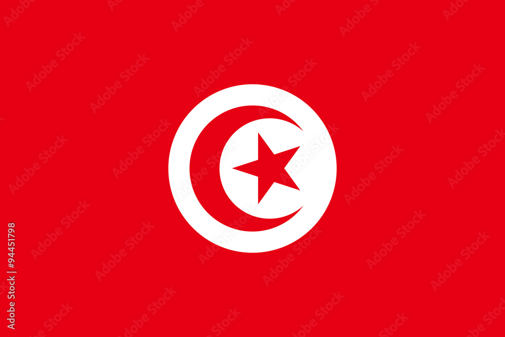 Fototapeta premium Flag of Tunisia