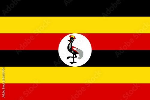 Flag of Uganda photo