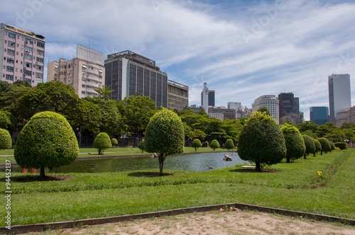 Paris Square and Park in Rio de Janeiro City