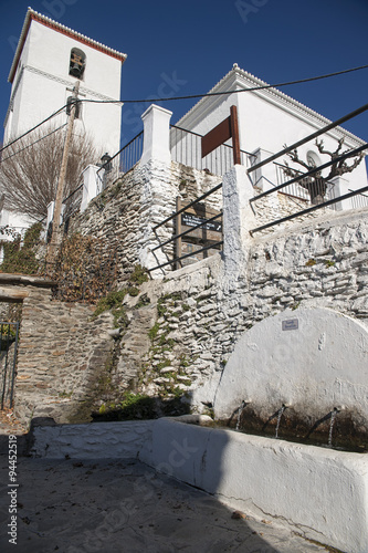 Calles del municipio rural de Bubión en las alpujarras de Granada, Andalucía photo