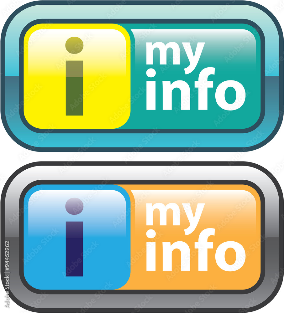 My Info Button Vector My Info Button Vector