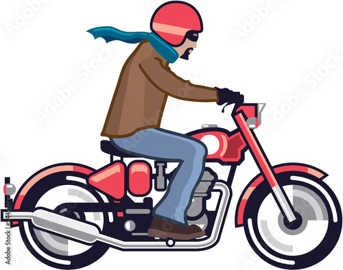 Dude on Motorcycle