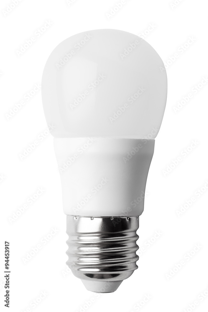 LED light bulb isolated on white background LED light bulb isolated on white background