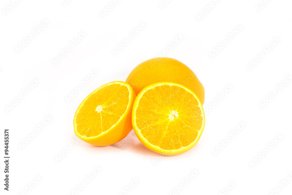 Orange isolated on white.