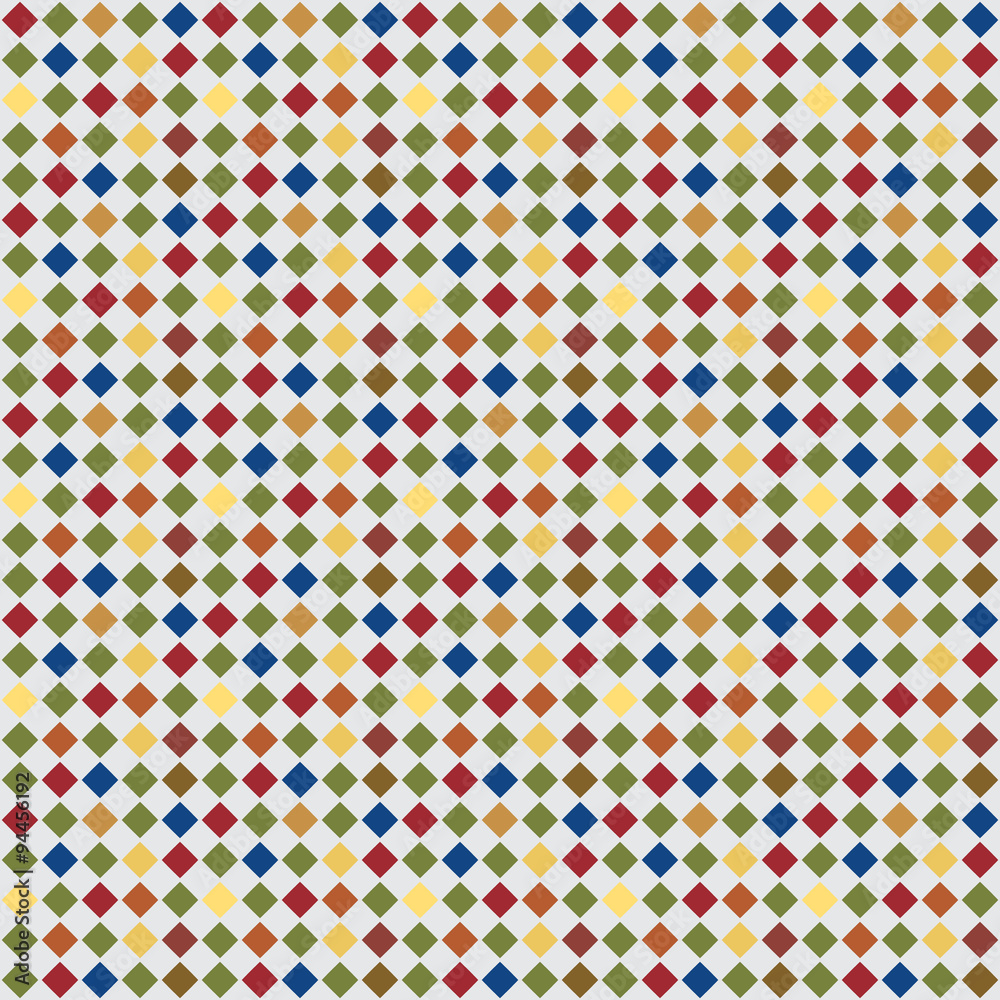 Seamless geometric pattern of colored diamonds. Seamless geometric pattern of colored diamonds.