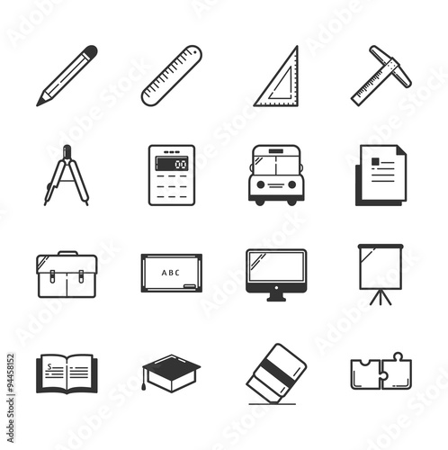 Set of education icons