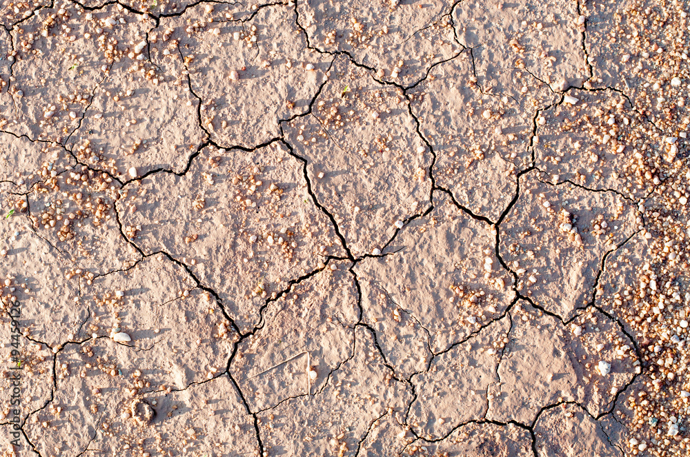 Surface of a grungy dry cracking parched earth for textural back Surface of a grungy dry cracking parched earth for textural back