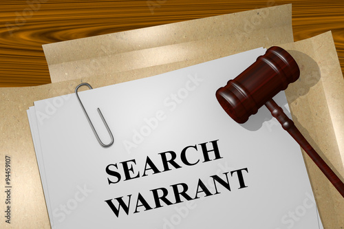 Search Warrant concept photo