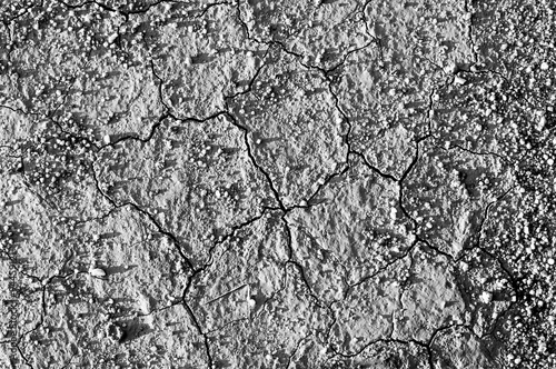 Surface of a grungy dry cracking parched earth for textural back