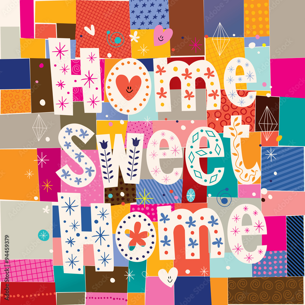 Obraz premium home sweet home