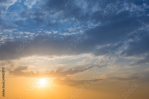 Fototapeta Naklejka Na Ścianę i Meble -  scenic sunrise sky background