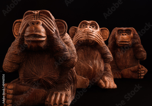 Photography three wise monkeys