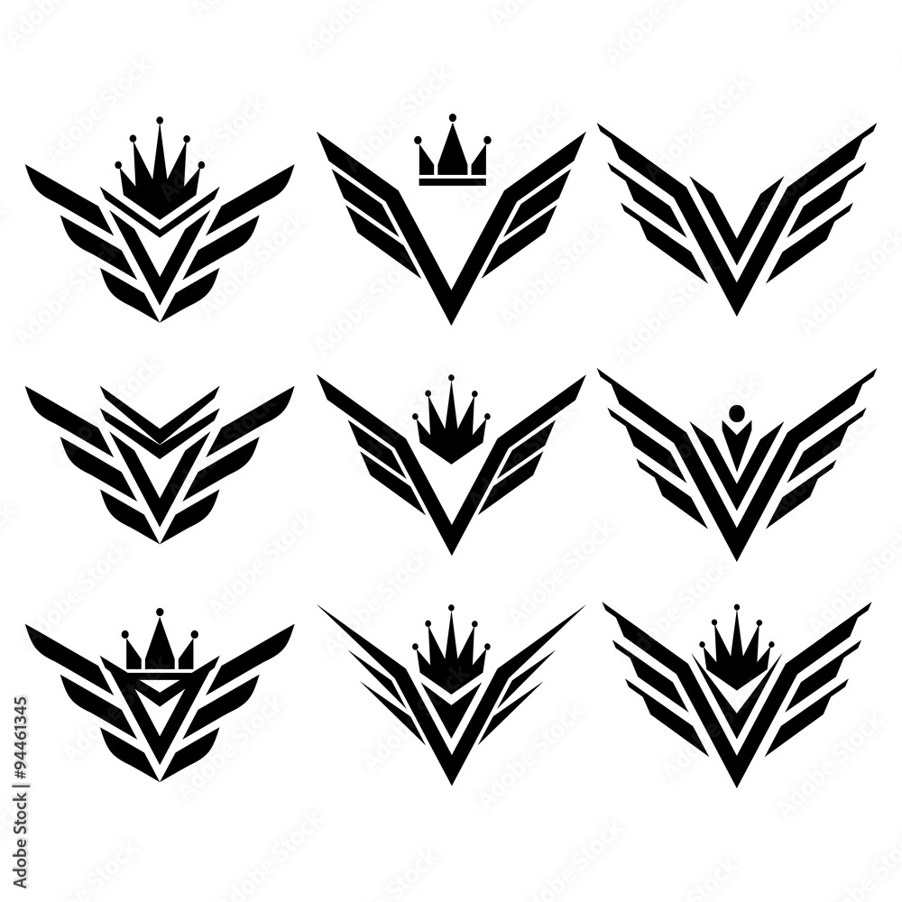 Fototapeta premium V Crown Wing King Bundle Set