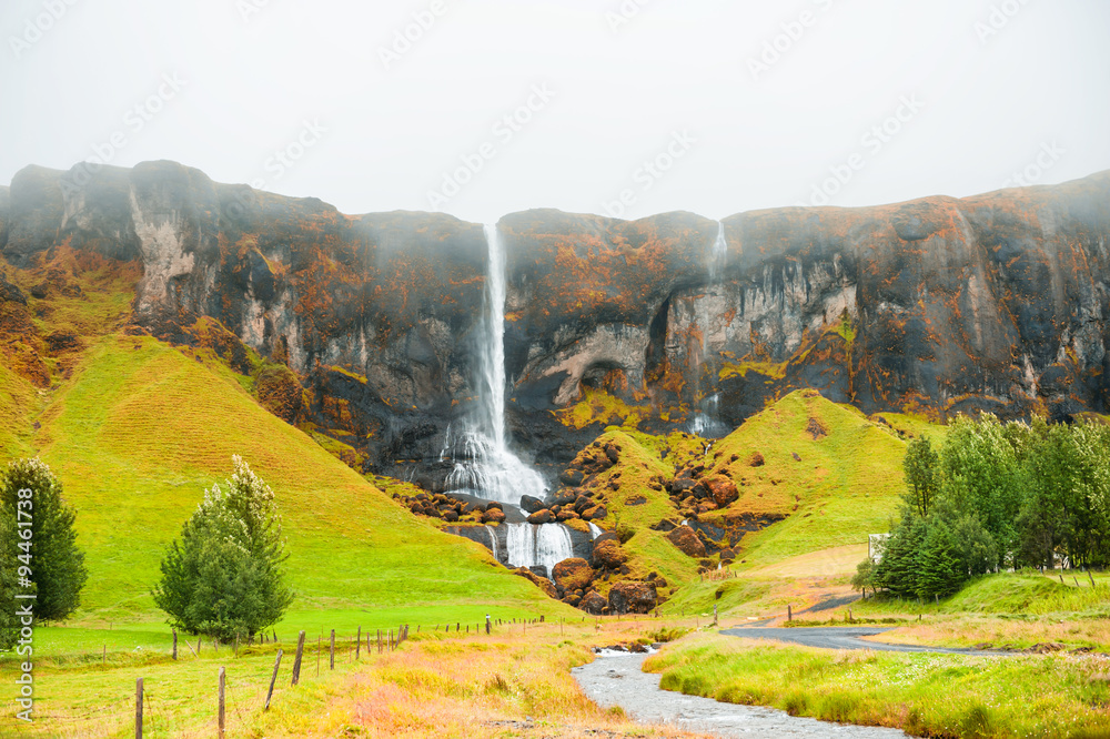Icelandic waterfall.