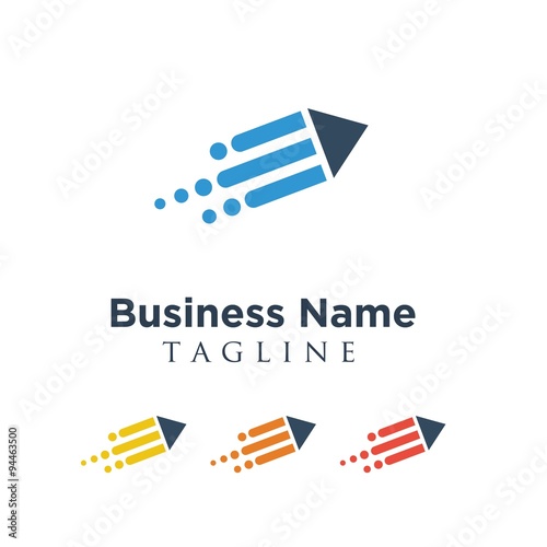 pencil logo icon vector