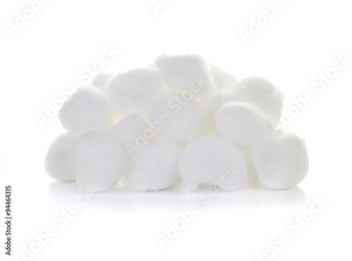 cotton wool on a white background