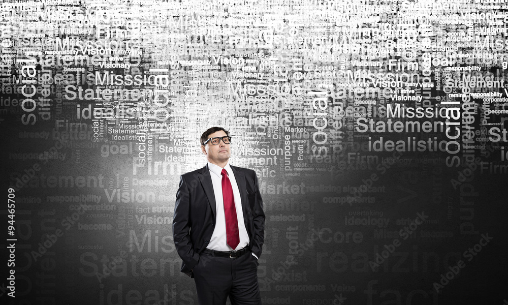 Confident businessman. Concept image Confident businessman. Concept image