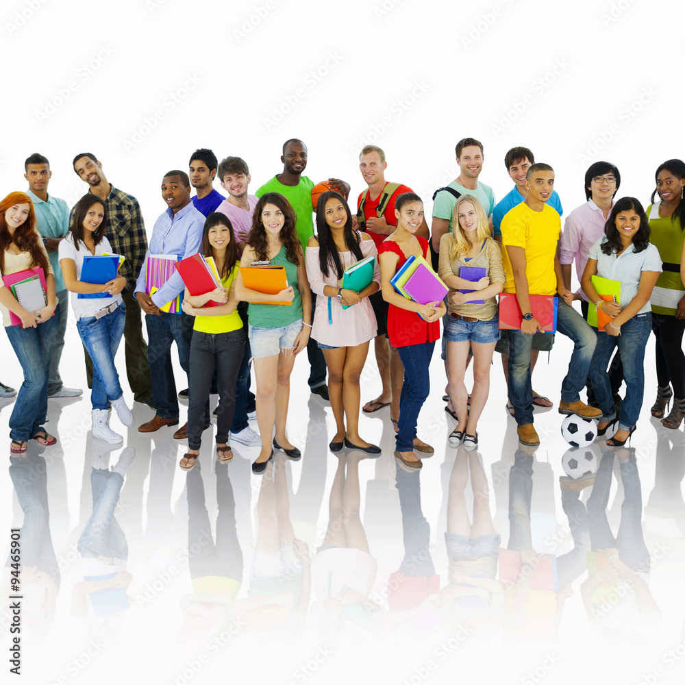 Obraz premium Group of Students Community Togetherness Concept