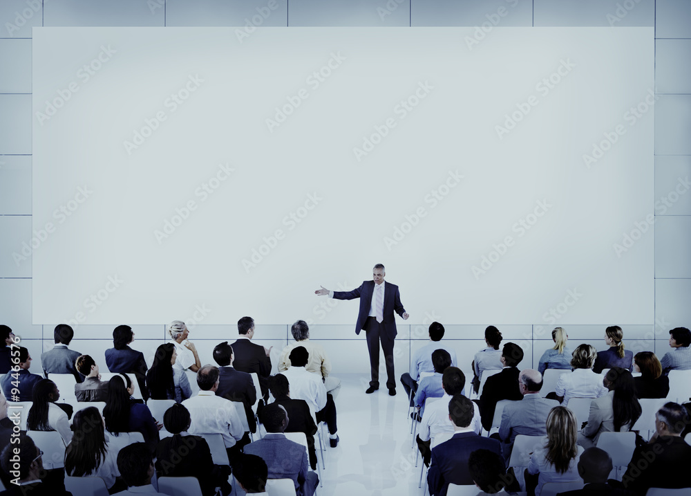 Obraz premium Diverse Business People Conference Speaker Concept