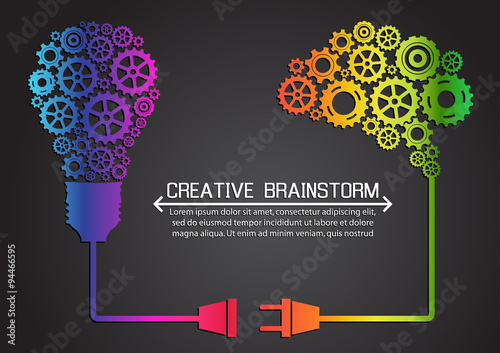 Creative brainstorm concept business idea