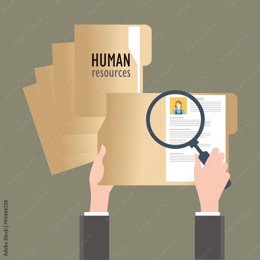 Human resources, vector illustration. Human resources, vector illustration.