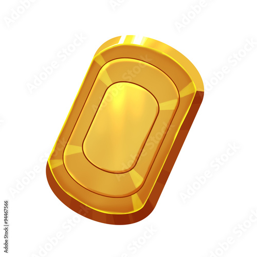 Bilde på lerret Illustration: Fantastic World Topic - The Golden Coin - Element Creation/Charact