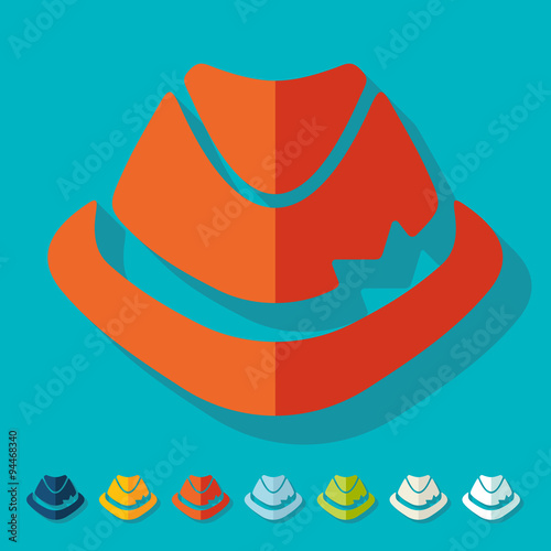 Flat design: hat
