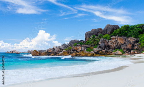 Anse Source d Argent beach  La Digue Island  Seyshelles