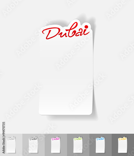 realistic design element. Dubai