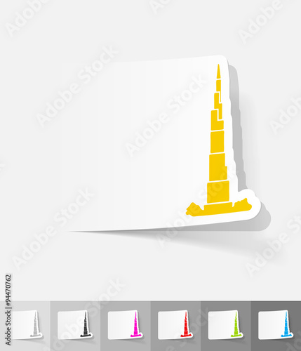 realistic design element. dubai building