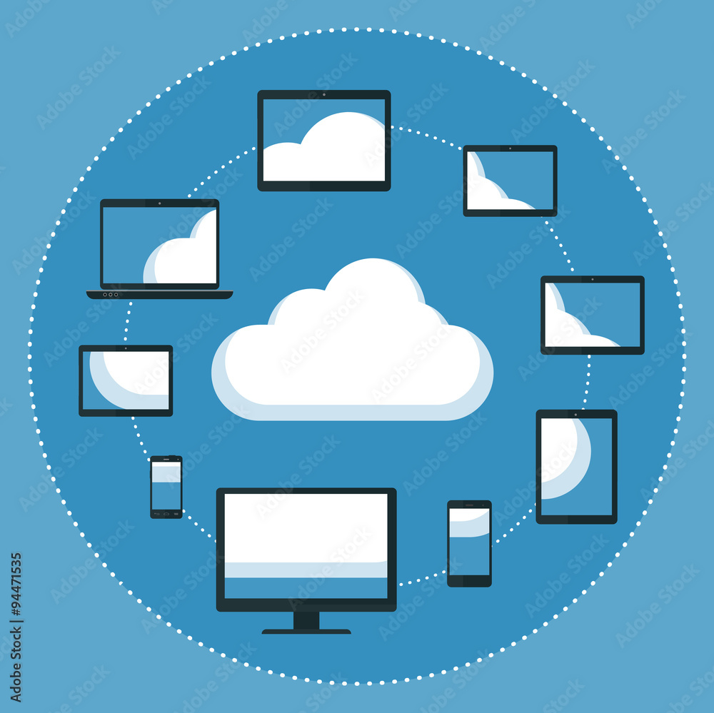 Cloud computing concept. Vector illustration Cloud computing concept. Vector illustration