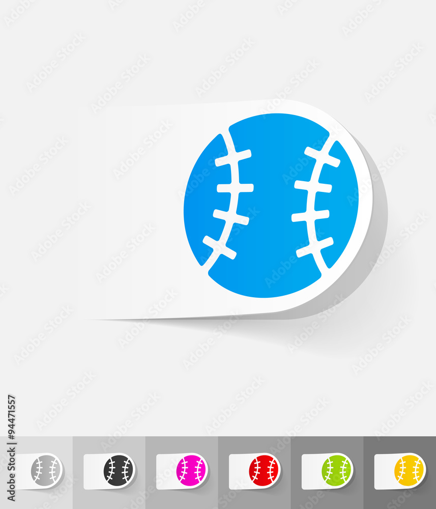 realistic design element. baseball realistic design element. baseball