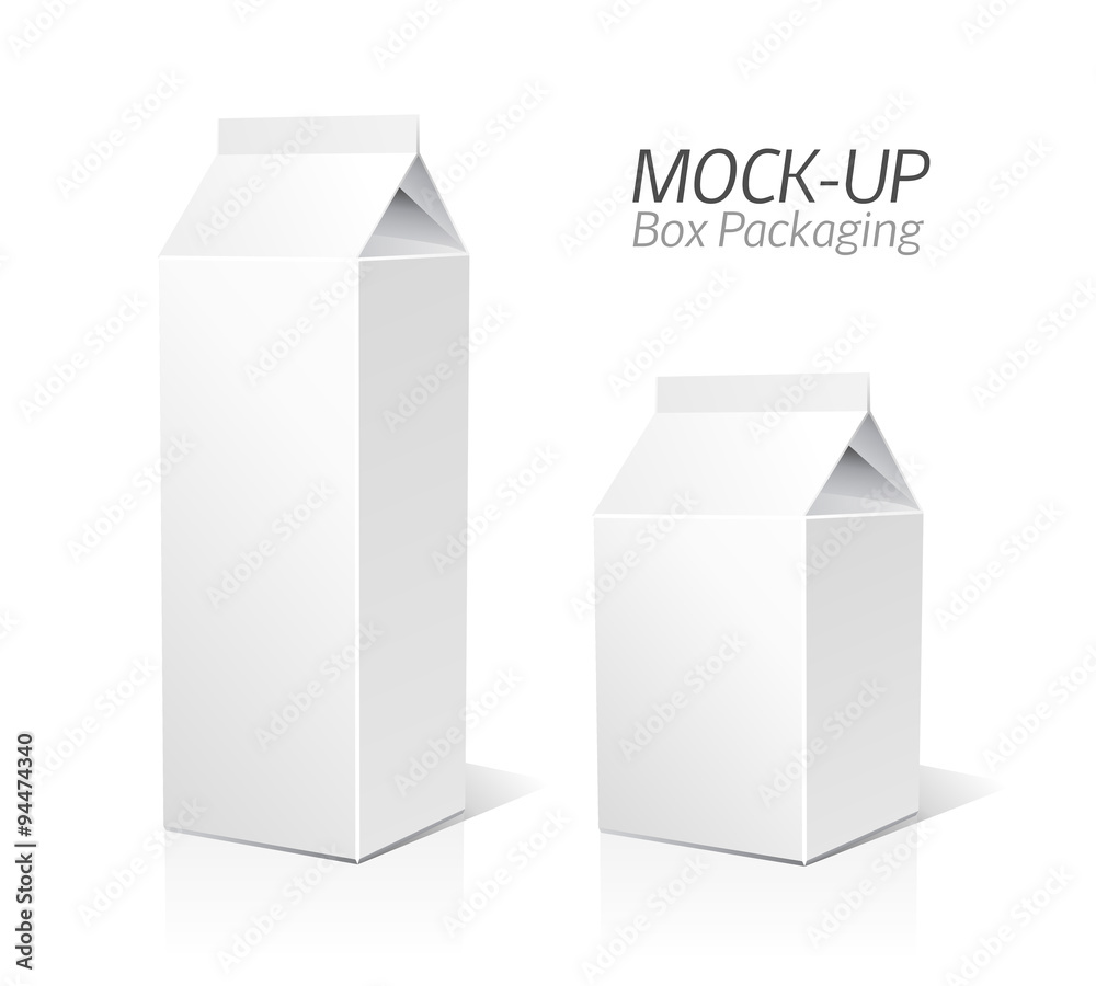 Mock-up packages. Juice and milk Mock-up packages. Juice and milk