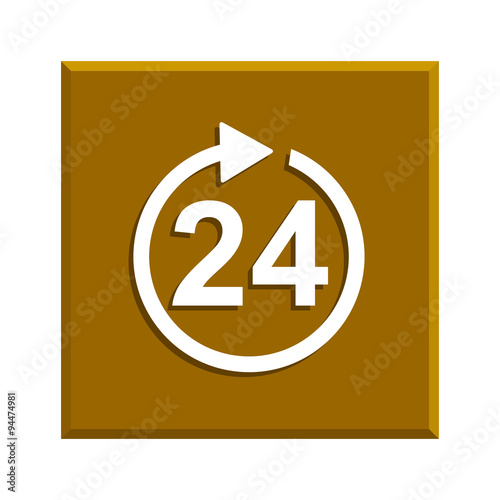 clock hours icon. Flat vector icon